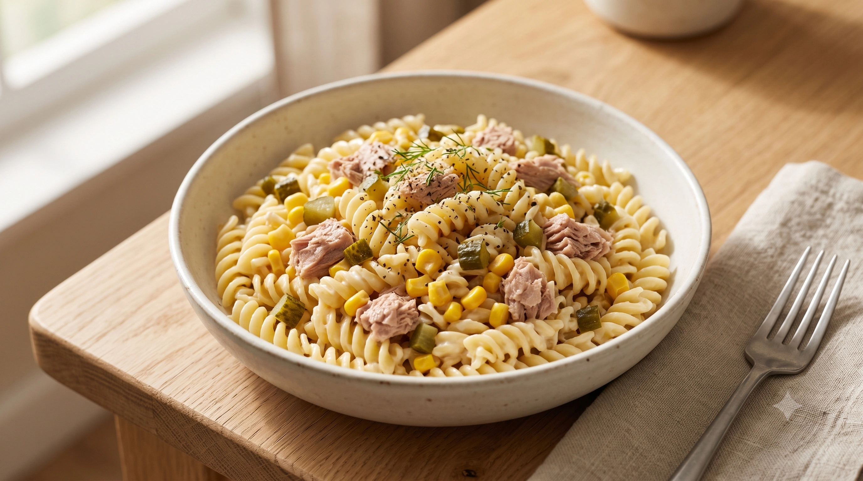 Hladna salata od spirala sa tunjevinom